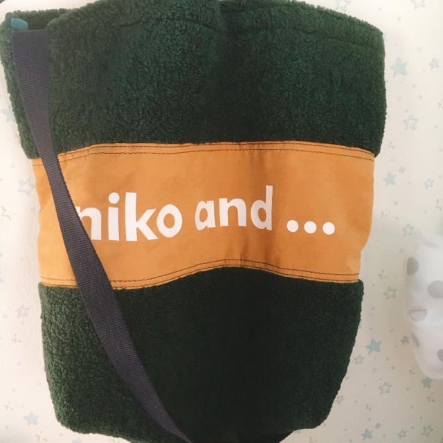 niko and...(ニコアンド)の【美品】nico and … オリジナルボアロゴトート2WAY グリーン レディースのバッグ(トートバッグ)の商品写真