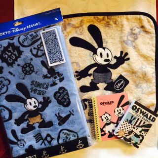 ディズニー(Disney)のるー様専用  オズワルドタオル ブルー(その他)