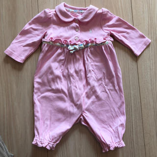ラルフローレン(Ralph Lauren)のハッピー329様  ラルフローレン ロンパース ピンク 新生児〜3ヶ月(ロンパース)