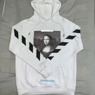 OFF-WHITE - Off-White モナリザ パーカー白 Sサイズの通販 by