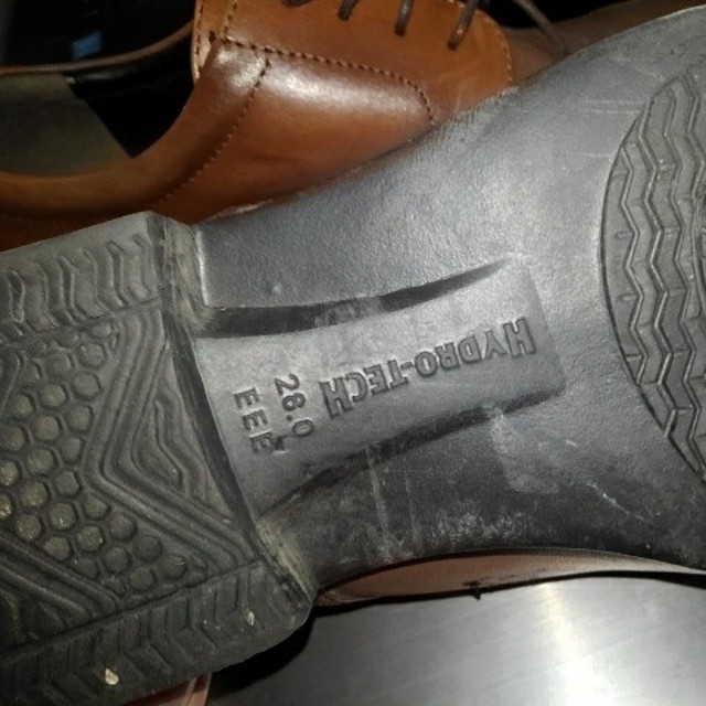 Hydro-techウルトラライト茶革靴ブラウン メンズの靴/シューズ(ドレス/ビジネス)の商品写真