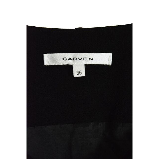 カルヴェン CARVEN レイヤードノースリーブワンピース 36