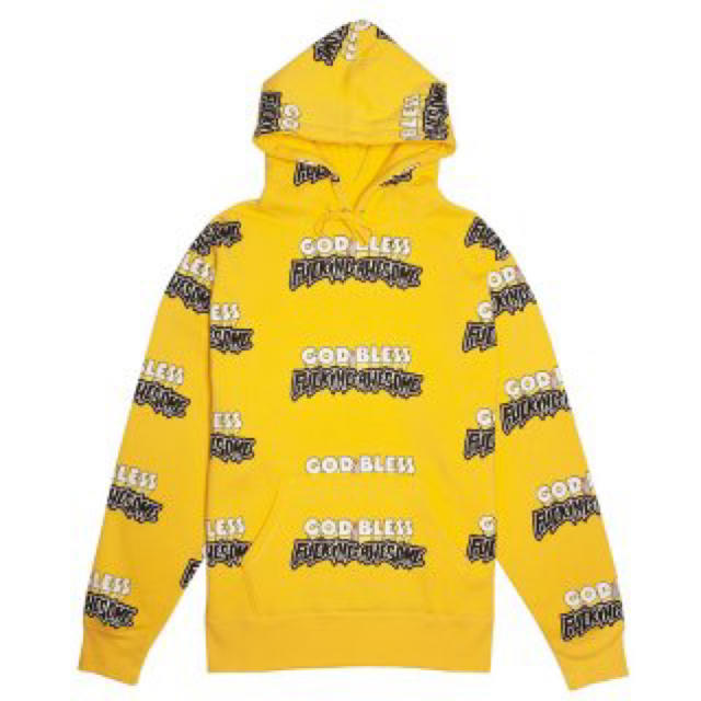 FUCKING AWESOME LOGO HOODIE YELLOW