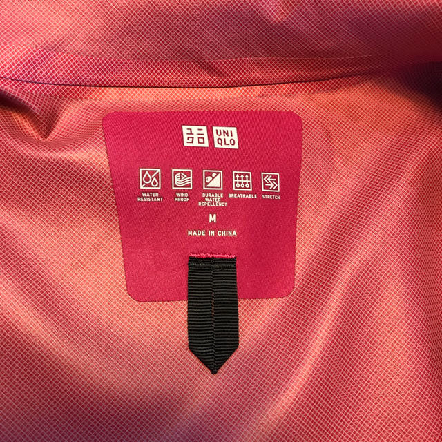 UNIQLO(ユニクロ)のUNIQLO ユニクロ ブロックテックパーカー M ピンク レディースのジャケット/アウター(その他)の商品写真