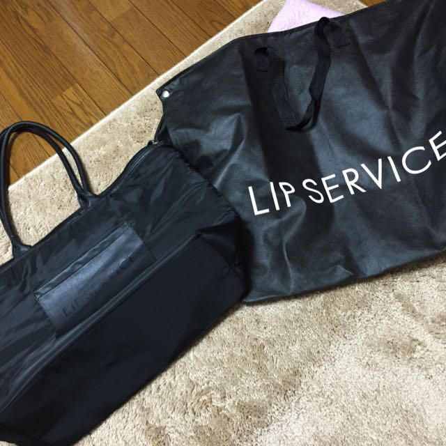 LIP SERVICE(リップサービス)のトートバッグ ブラック レディースのバッグ(トートバッグ)の商品写真