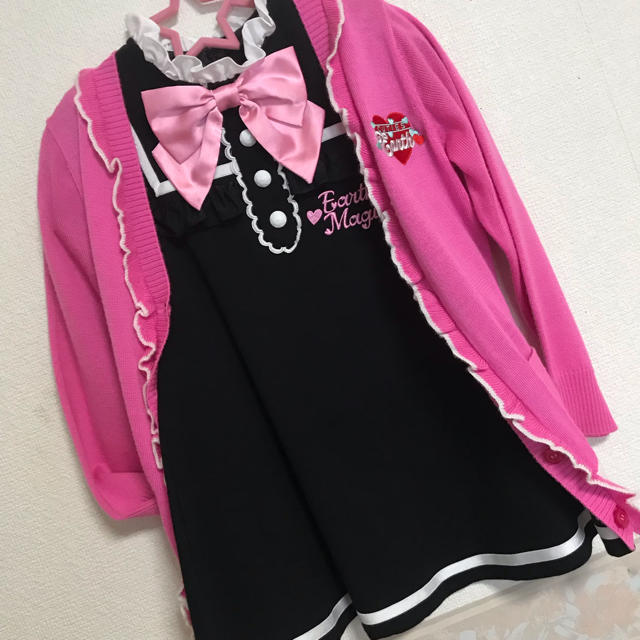 キッズ服女の子用(90cm~)ワンピース & カーディガン セット ♡120 ♡アースマジック