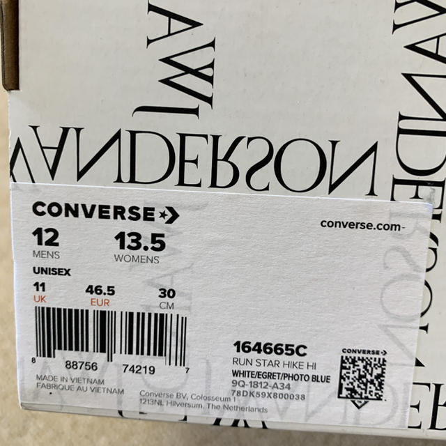 CONVERSE J.W. Anderson 19ss 海外限定