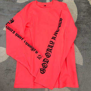 ウィゴー(WEGO)の蛍光ピンク ロンＴ(Tシャツ(長袖/七分))