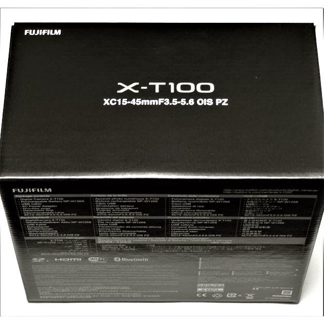 FUJIFILM X-T100 ボディ 新品・保証書付おまけ・おまけ付スマホ/家電/カメラ