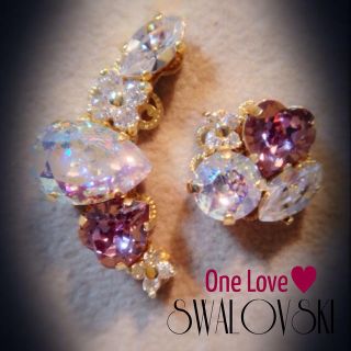 One Love♡スワロイヤーカフset(イヤリング)
