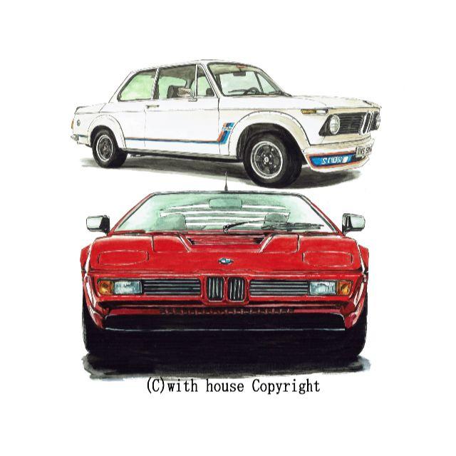 GC-1076 BMW 2002/M1限定版画直筆サイン額装●作家平右ヱ門 1