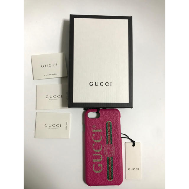 Gucci(グッチ)の★Gucci★ラスト1点！iphone8 Cover Gucci Print   スマホ/家電/カメラのスマホアクセサリー(iPhoneケース)の商品写真