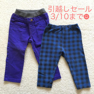 ユニクロ(UNIQLO)のベビーレギンス2枚セット(パンツ)