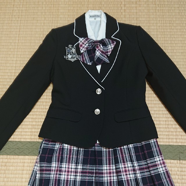 小学生女子 卒業式スーツ5点セット キッズ/ベビー/マタニティのキッズ服女の子用(90cm~)(ドレス/フォーマル)の商品写真