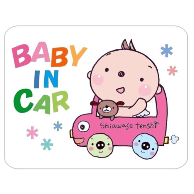 BABY IN CAR＊マグネットステッカー ハンドメイドのキッズ/ベビー(外出用品)の商品写真