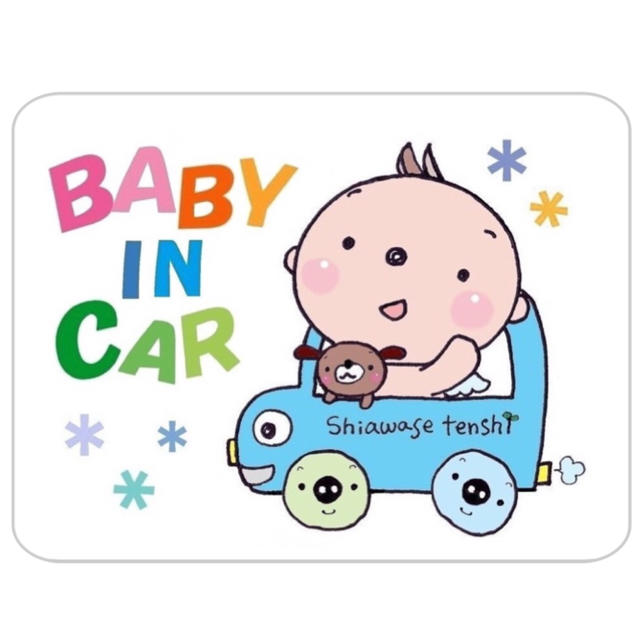 BABY IN CAR＊マグネットステッカー ハンドメイドのキッズ/ベビー(外出用品)の商品写真