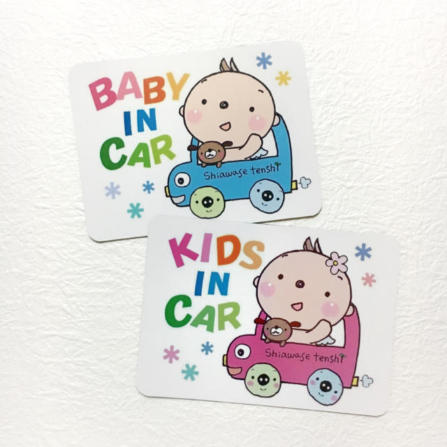 BABY IN CAR＊マグネットステッカー ハンドメイドのキッズ/ベビー(外出用品)の商品写真