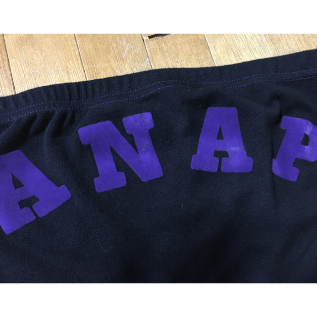 ANAP(アナップ)の【ANAP】難あり★ロゴベアトップ★黒×紫F レディースのトップス(ベアトップ/チューブトップ)の商品写真