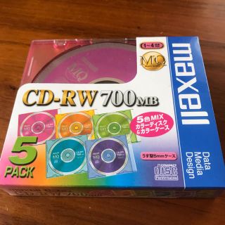 マクセル(maxell)の【送料込み／新品】CD-RW700MB5枚セット(PC周辺機器)