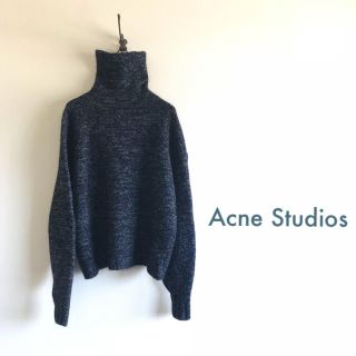 アクネ(ACNE)の新品同様⭐️Acne Studios タートルネックニット ネイビー(ニット/セーター)