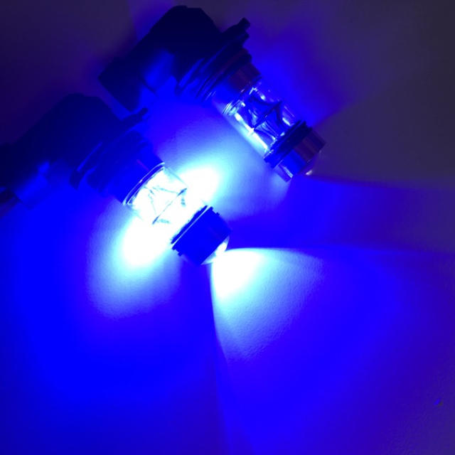 激安通販ショッピング LEDフォグランプ HB3 HB4 100W ブルー 青色 2個セット LEDフォグランプ HB3 HB4 100W ブルー 青色 2個セット