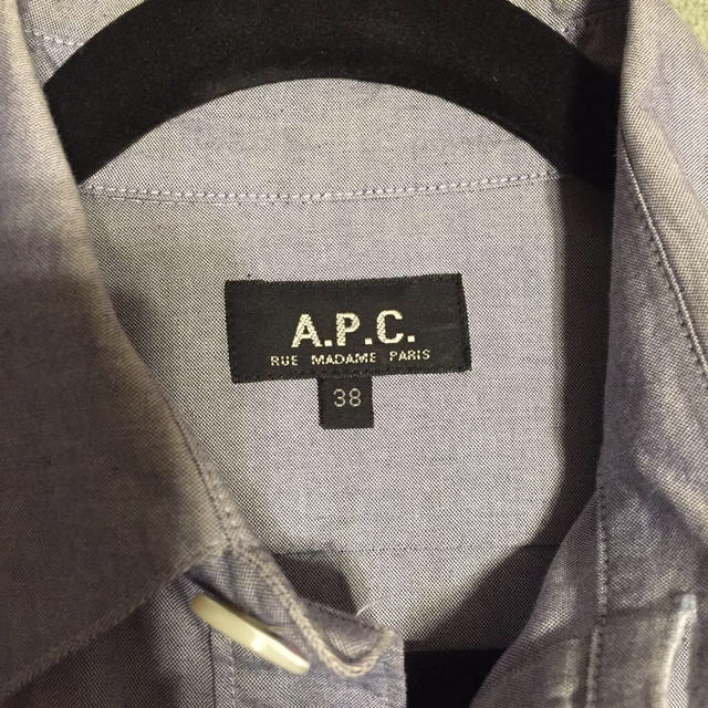 A.P.C(アーペーセー)の送料込☆APC シャツワンピ レディースのワンピース(ミニワンピース)の商品写真