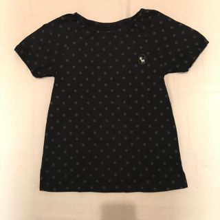 ニッセン(ニッセン)の美品通学用 半袖Tシャツ 140㎝ 女児 ブラック ドット柄(Tシャツ/カットソー)