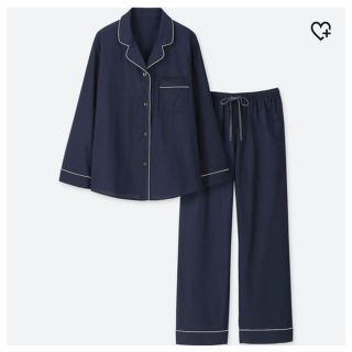 ユニクロ(UNIQLO)のユニクロ コットンパジャマ（パイピング・長袖）(パジャマ)