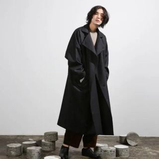 ドゥルカマラ(Dulcamara)のdulcamara フラノダブルロングコート 18aw(トレンチコート)