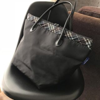 バーバリーブルーレーベル(BURBERRY BLUE LABEL)の美品 バーバリーブルーレーベル 大容量 トートバッグ(トートバッグ)