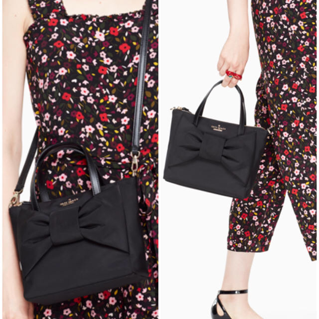 Kate Spade haring lane 2wayリボン可愛いナイロンバッグ