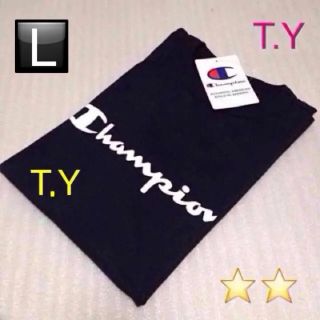 チャンピオン(Champion)のChampion Tシャツ 黒 Supreme EMODA Ungrid好きに(Tシャツ/カットソー(半袖/袖なし))