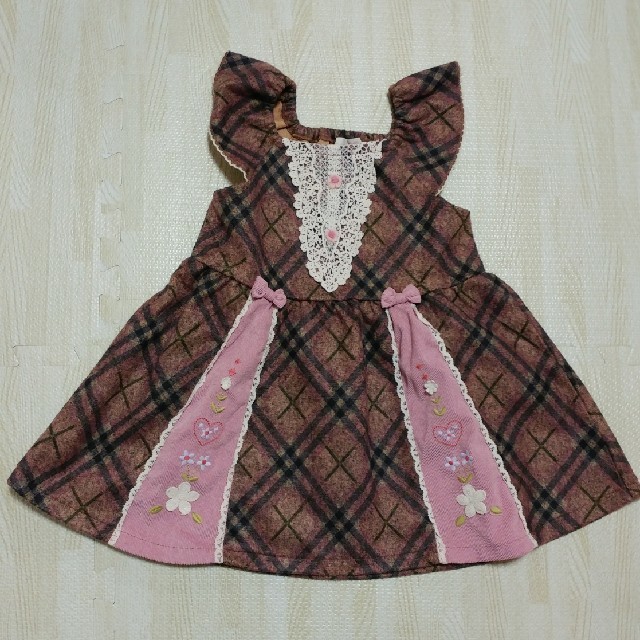 Souris(スーリー)の美品　スーリー　ワンピース　100㎝ キッズ/ベビー/マタニティのキッズ服女の子用(90cm~)(ワンピース)の商品写真