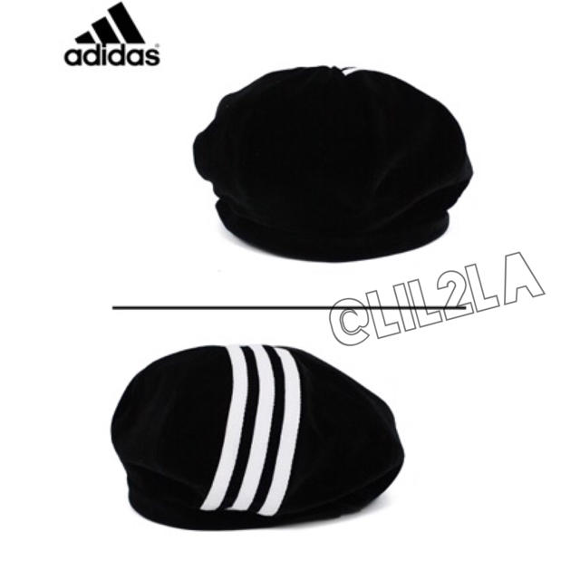 ♡adidas♡レア♡ベロア♡ベレー帽♡アディダス♡新品未使用♡