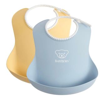 ベビービョルン(BABYBJORN)のベビービョルン ソフトスタイ  新作パステル 2Pセット(お食事エプロン)