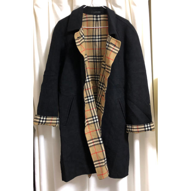 BURBERRY(バーバリー)のBurberrys バーバリーズ  カシミヤ入りウールコート チェック柄 レディースのジャケット/アウター(ロングコート)の商品写真