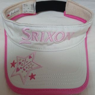 スリクソン(Srixon)の【美品】スリクソン サンバイザー（レディース ピンク）(その他)