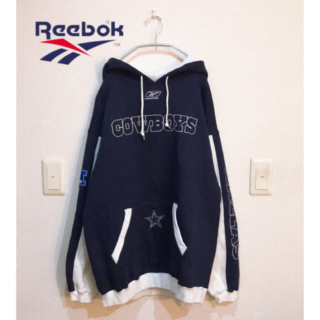 Reebok(リーボック)のリーボック パーカー ネイビー ビッグサイズ  Dallas cowboys メンズのトップス(パーカー)の商品写真