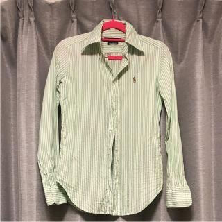 ポロラルフローレン(POLO RALPH LAUREN)のラルフローレン シャツ ☆ ストライプ グリーン(シャツ/ブラウス(長袖/七分))