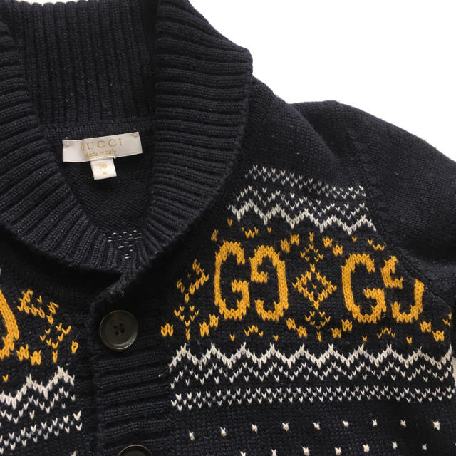 GUCCI グッチ 厚手ニットカーディガン36m90cm〜95cm キッズ/ベビー