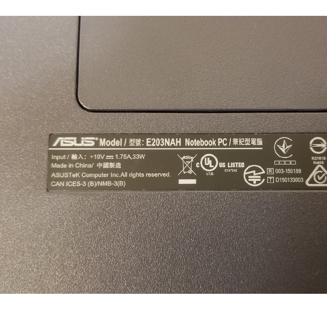 ASUS VivoBook   E203 NAH-FD009TS ノートパソコン