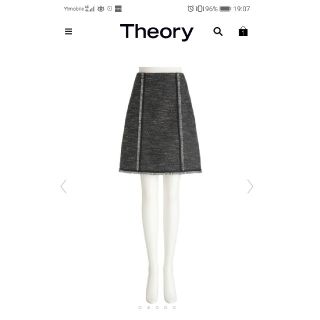 セオリー(theory)の値下げ 美品 theory 春ツイードスカート Urban Tweed   (ひざ丈スカート)