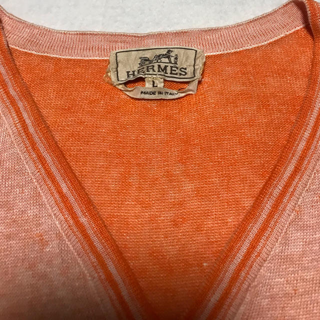 Hermes(エルメス)の【HERMES 】 エルメス ニットトップス 半袖  メンズ サイズL   メンズのトップス(Tシャツ/カットソー(半袖/袖なし))の商品写真