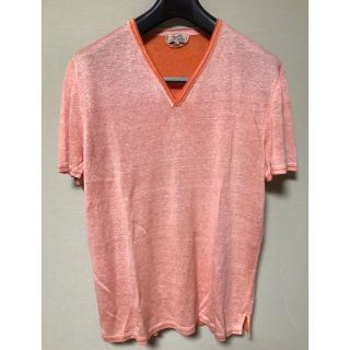 エルメス(Hermes)の【HERMES 】 エルメス ニットトップス 半袖  メンズ サイズL  (Tシャツ/カットソー(半袖/袖なし))