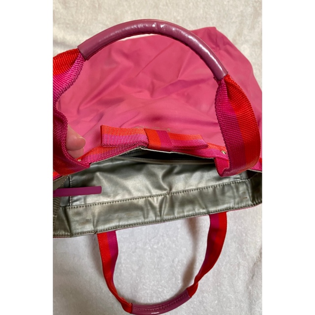 kate spade new york(ケイトスペードニューヨーク)のリボン付き トートバッグ ピンク レディースのバッグ(トートバッグ)の商品写真