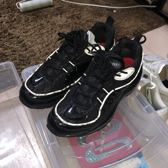 Supreme(シュプリーム)の NIKE airmax98 supremeコラボ  27.5センチ メンズの靴/シューズ(スニーカー)の商品写真