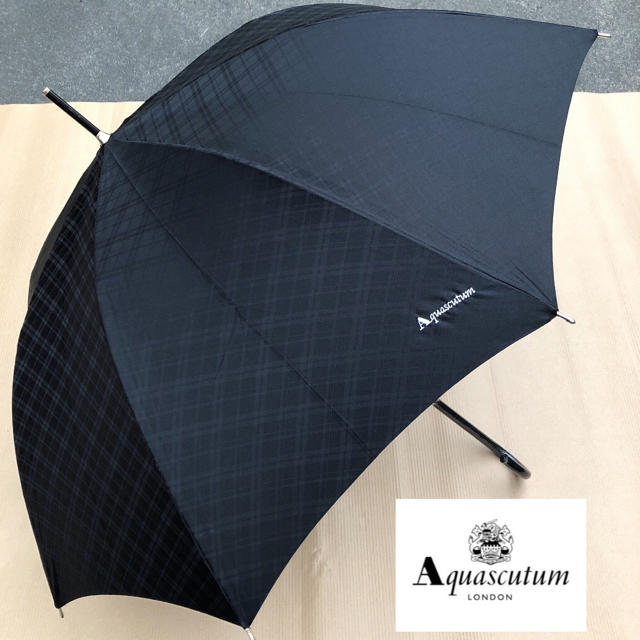 AQUA SCUTUM(アクアスキュータム)のアクアスキュータムAquascutum 長傘【美品】 レディースのファッション小物(傘)の商品写真