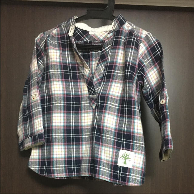 Combi mini(コンビミニ)の春！！コンビミニ　チェックシャツ キッズ/ベビー/マタニティのキッズ服男の子用(90cm~)(ブラウス)の商品写真