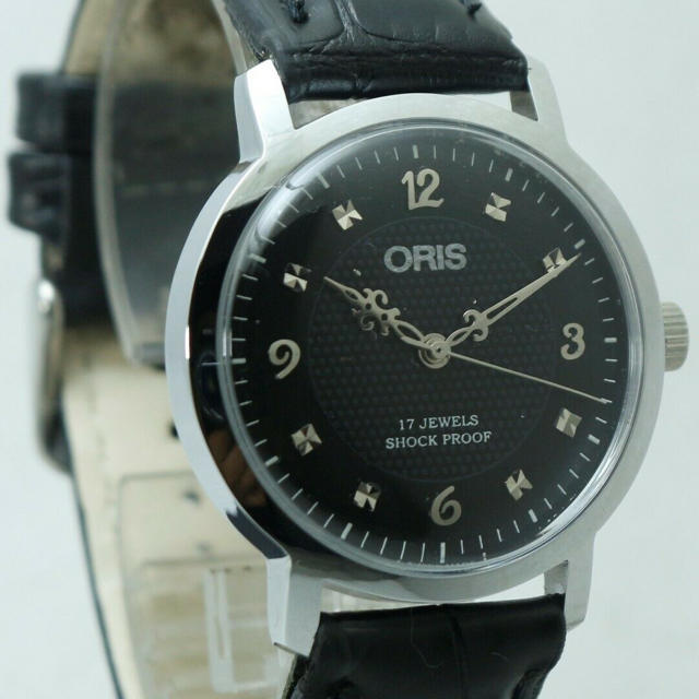 ORIS(オリス)のオリス ブラックフェイス 機械式腕時計 メンズの時計(腕時計(アナログ))の商品写真