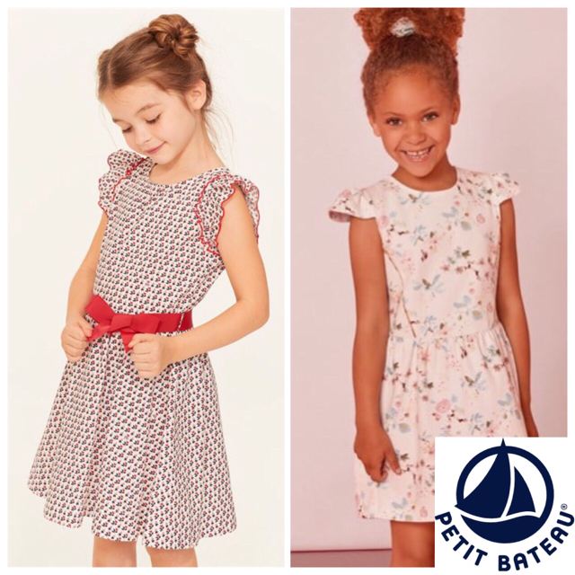 PETIT BATEAU(プチバトー)の【ののの様専用】5ans 5ans キッズ/ベビー/マタニティのキッズ服女の子用(90cm~)(ワンピース)の商品写真